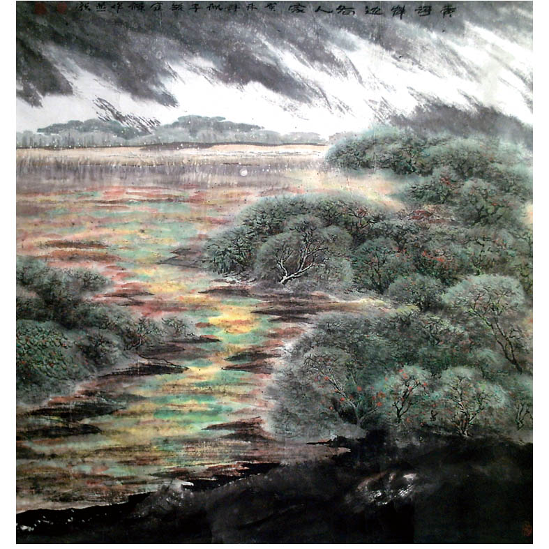 �ƺӰ������˼�2003��ֽ��(123cmx120cm)